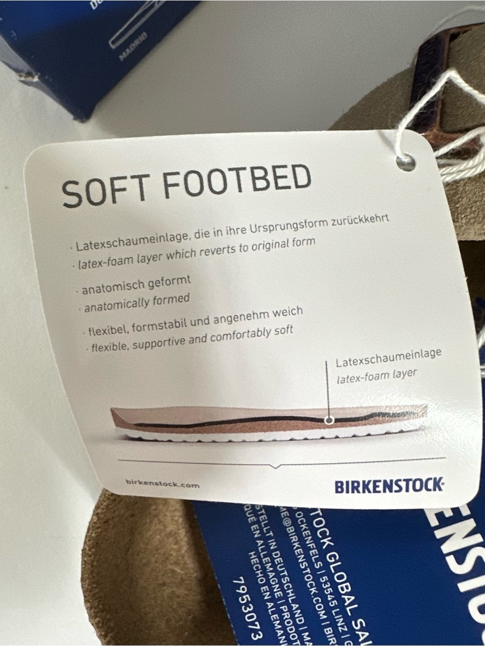 Birkenstock Boston Clogs Soft Footbed Taupe Suede, size 39 Narrow Fit - Picture 4 of 8